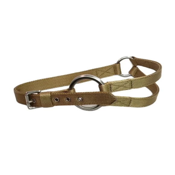 Polo Beige Double Strap Cloth Belt - Picture 1 of 3
